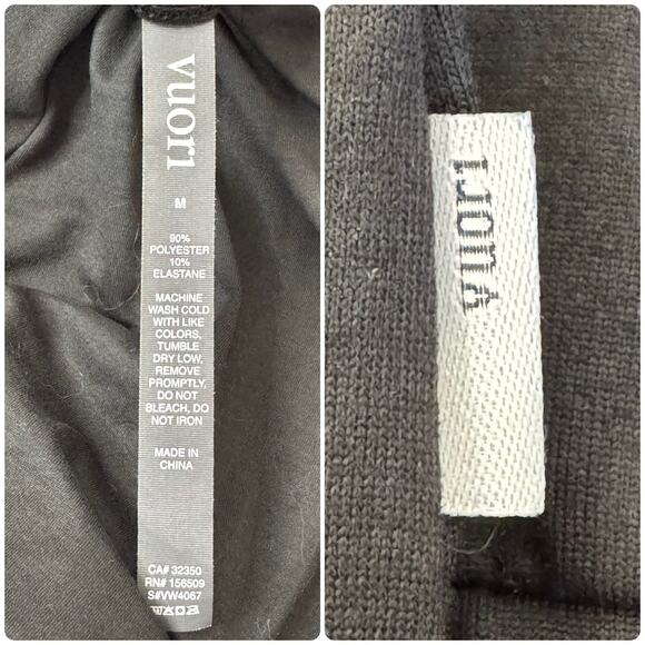 VUORI Lux Jogger Jumpsuit V Neck Black Built In Bra Super Soft Athleisure Size M - Picture 10 of 10